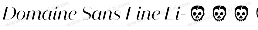 Domaine Sans Fine Li字体转换